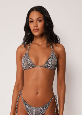 Üçgen Bikini Üstü Classic Snake