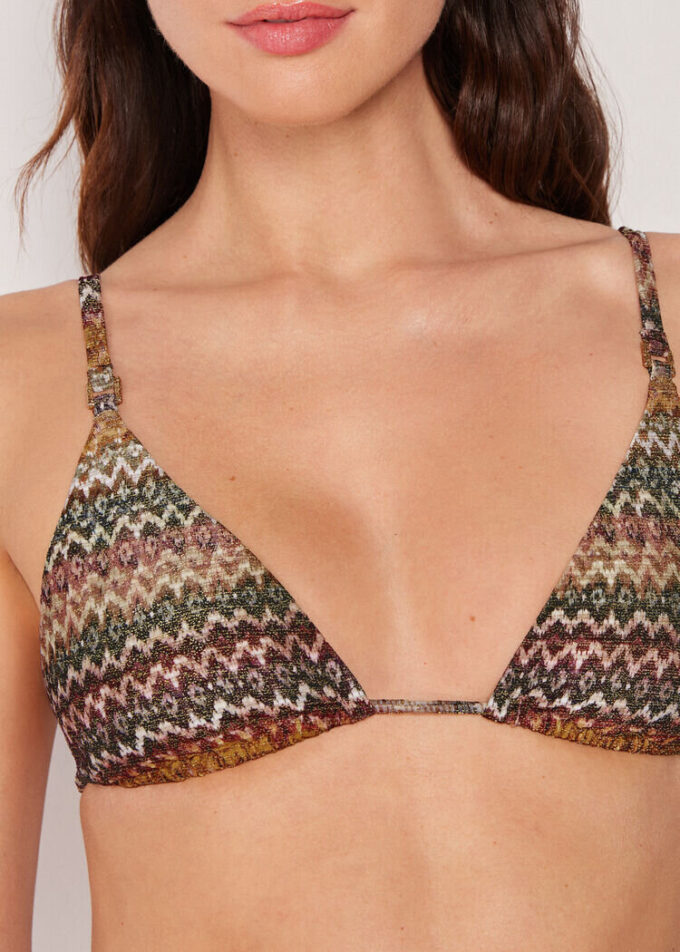 Üçgen Bikini Üstü Elegant Ethnic