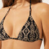 Üçgen Bikini Üstü Golden Ethnic