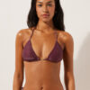 Üçgen Bikini Üstü Golden Glow