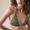 Üçgen Bikini Üstü Natural Tie-Dye
