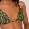 Üçgen Bikini Üstü Natural Tie-Dye