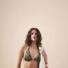 Üçgen Bikini Üstü Natural Tie-Dye