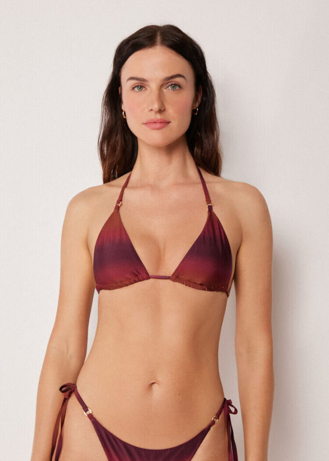 Üçgen Bikini Üstleri Yumuşak Tonlar