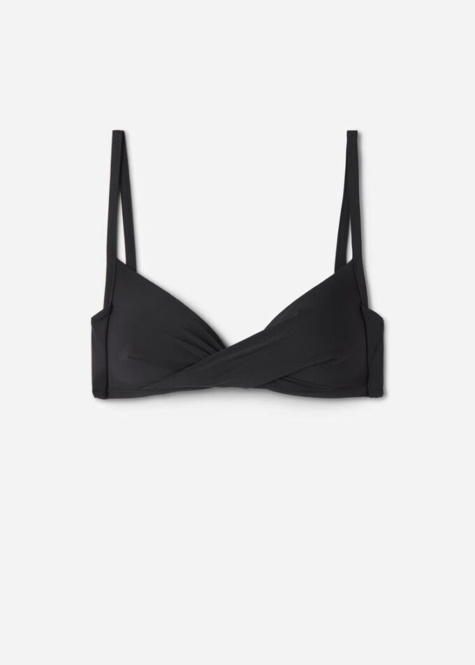 Kademeli Dolgulu Çapraz Üçgen Bikini Üstü Indonesia