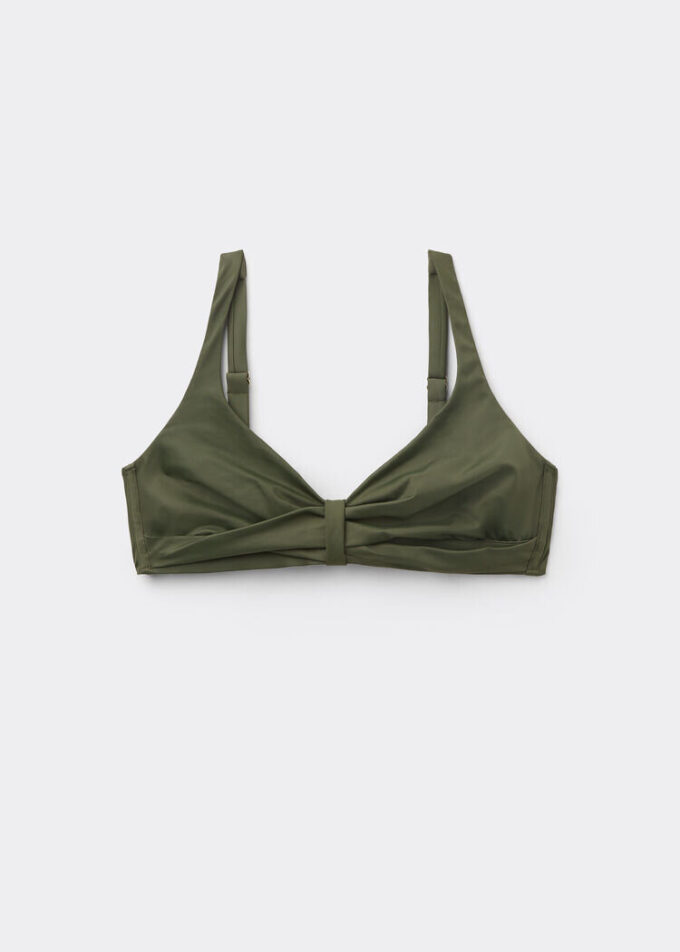 Klasik Üçgen Bikini Üstü Premium Sculpt