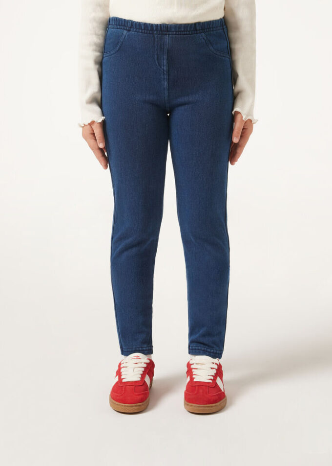 Kız Çocukları İçin Thermal Denim Tayt