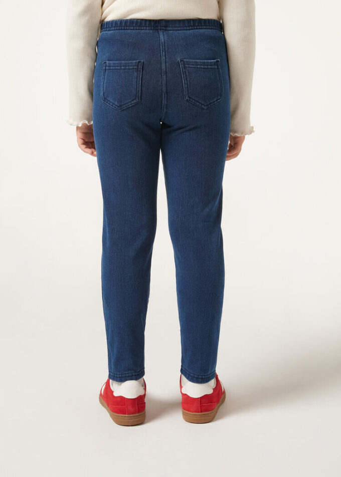 Kız Çocukları İçin Thermal Denim Tayt