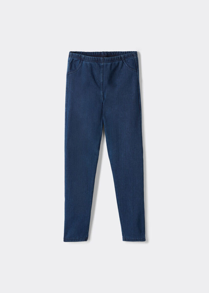 Kız Çocukları İçin Thermal Denim Tayt