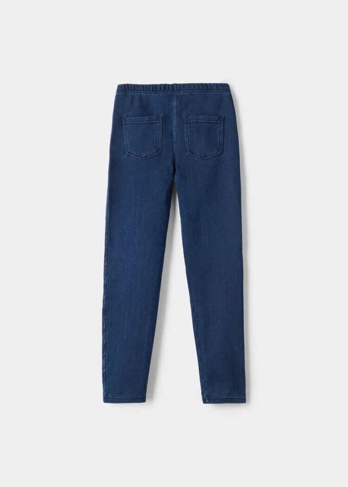 Kız Çocukları İçin Thermal Denim Tayt