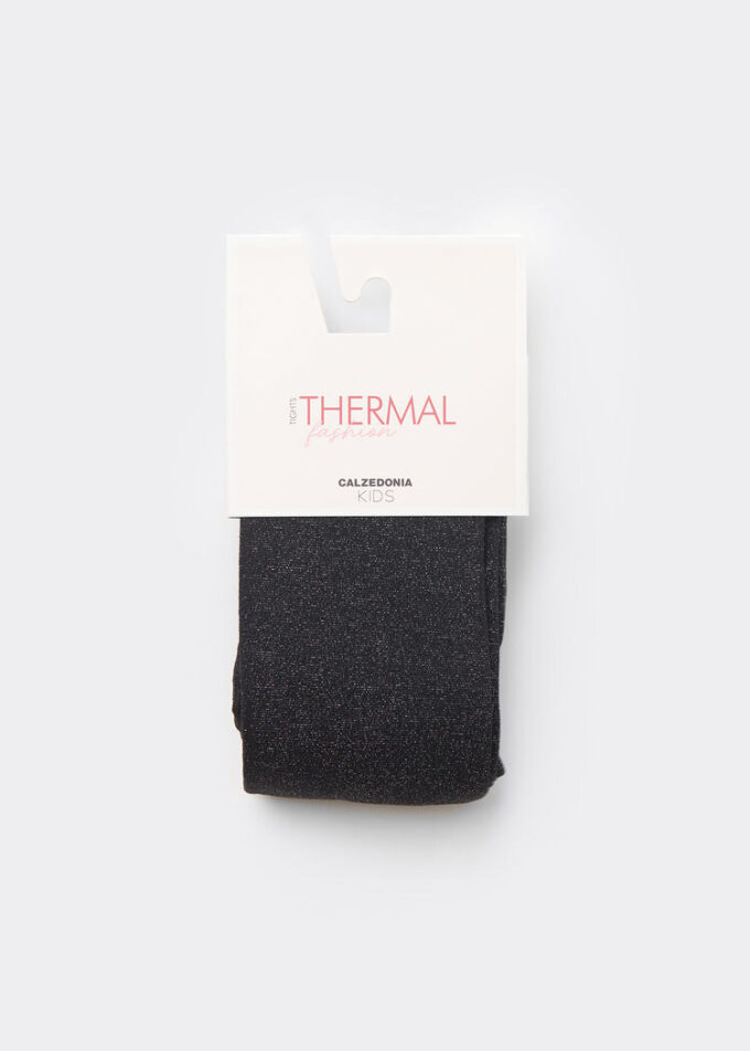 Parıltılı Kız Çocuk Thermal Tayt