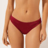 Parıltılı Saten Brezilya Kesim Bikini Altları