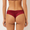 Parıltılı Saten Brezilya Kesim Bikini Altları