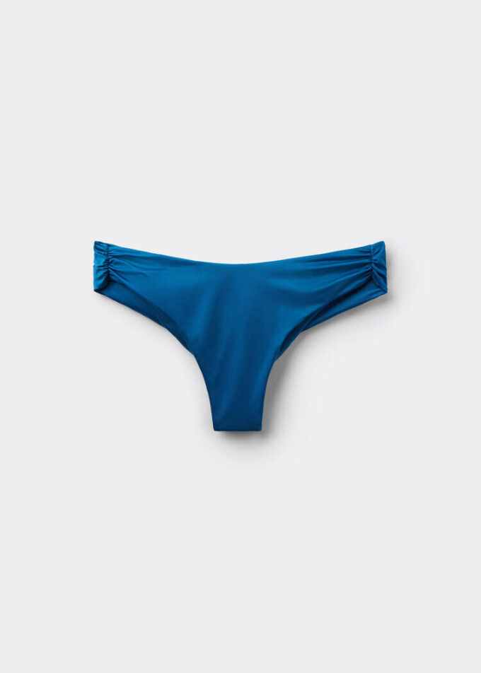 Parıltılı Saten Brezilya Kesim Bikini Altları