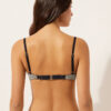 Push-up Bikini Üstü Altın Çizgili