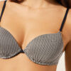 Push-up Bikini Üstü Altın Çizgili