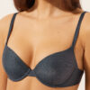 Push-up Bikini Üstü Parlak Piton