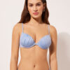 Push-up Bikini Üstleri Parlak Saten