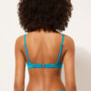 Push-up Bikini Üstleri Parlak Saten