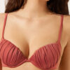 Push-up Bikini Üstleri Parlak Saten
