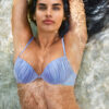 Push-up Bikini Üstleri Parlak Saten