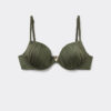 Push-up Bikini Üstleri Parlak Saten