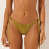 Saten Brezilya Kesimli İpli Bikini Altları
