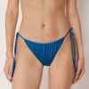 Saten Brezilya Kesimli İpli Bikini Altları