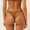 Saten Brezilya Kesimli İpli Bikini Altları