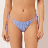 Saten Brezilya Kesimli İpli Bikini Altları