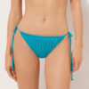 Saten Brezilya Kesimli İpli Bikini Altları