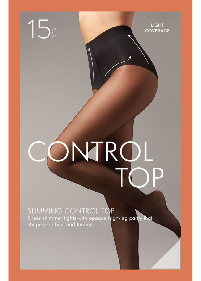 Sheer Control Control Top 15 Denye Tayt