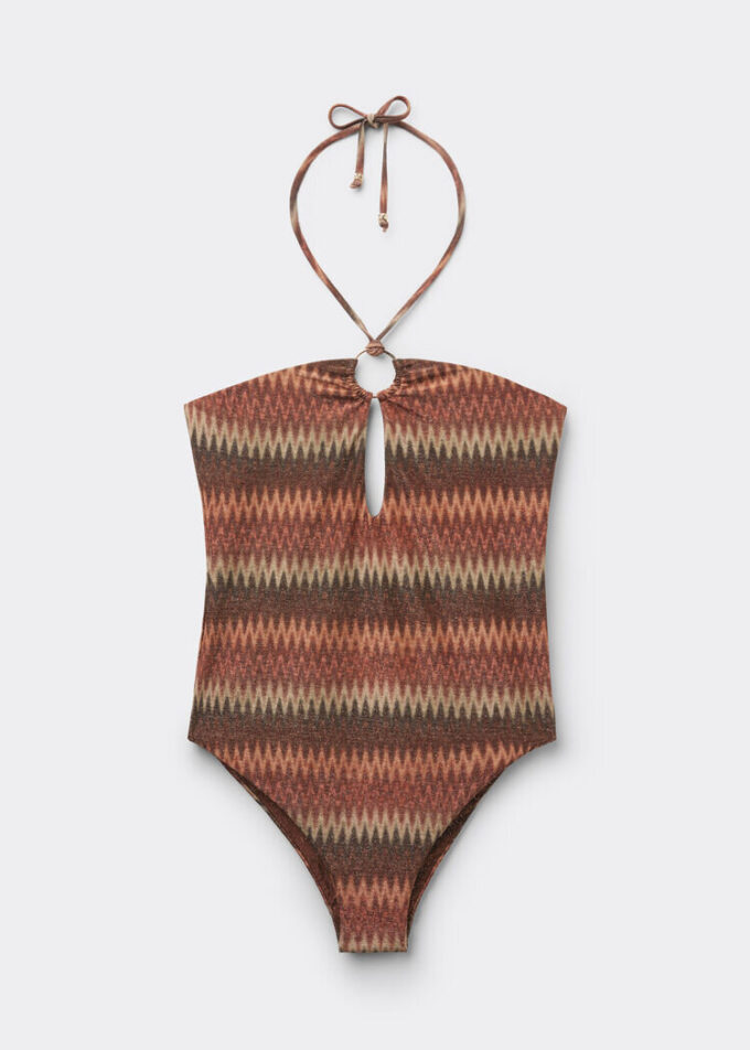 Tek Parça Mayo Golden Chevron