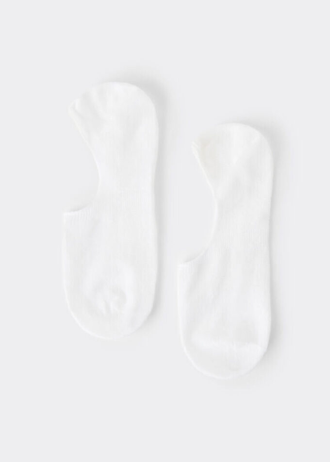 Unisex Pamuk ve Keten Görünmez Çoraplar