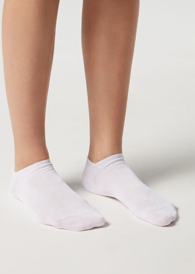 Unisex Pamuklu Görünmez Çoraplar