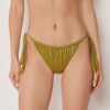 Yandan Bağlamalı Bikini Slip Parlak Saten