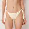 Yandan Bağlamalı Bikini Slip Parlak Saten
