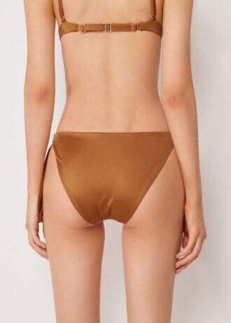 Yandan Bağlamalı Bikini Slip Parlak Saten