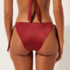 Yandan Bağlamalı Bikini Slip Parlak Saten