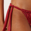 Yandan Bağlamalı Bikini Slip Parlak Saten